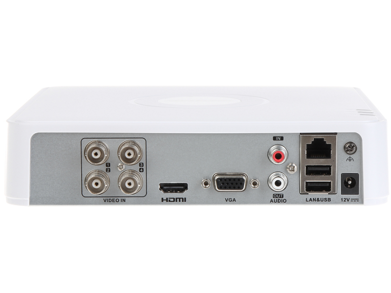 MONITORING DOMU funkcjonalny rejestrator HIKVISION DS-7104HUHI-K1 4-kanałowy